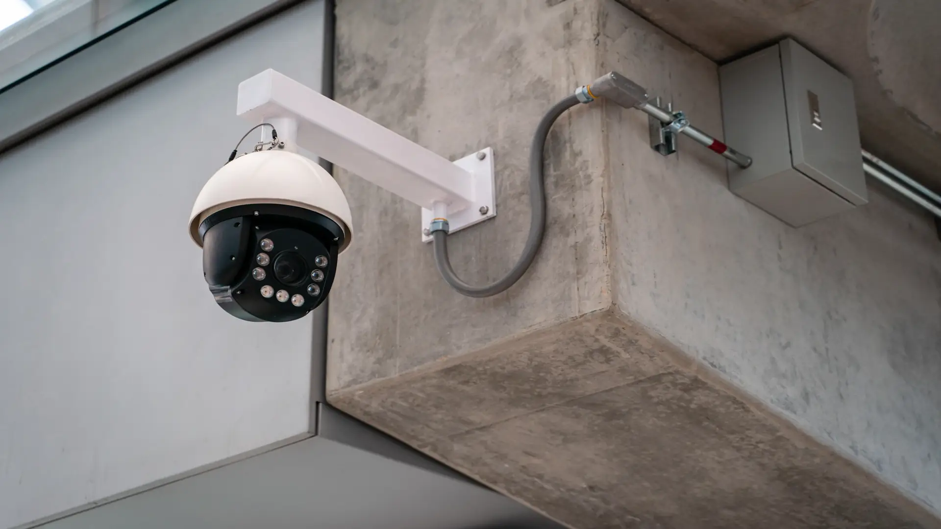 Security camera surveillance installing CCTV